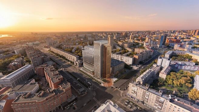 Первый бизнес-квартал ГК Расцветай — фасад